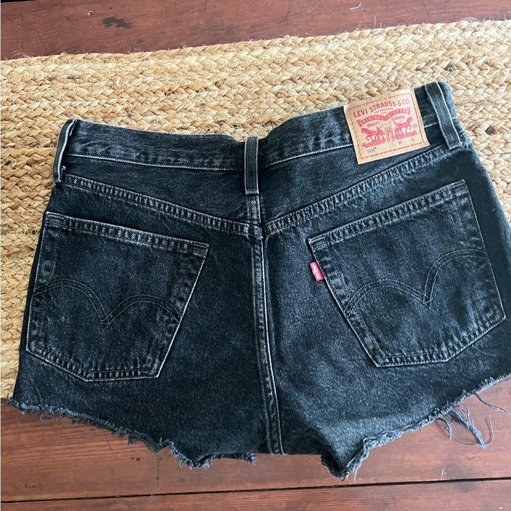 Levi’s Black denim shorts